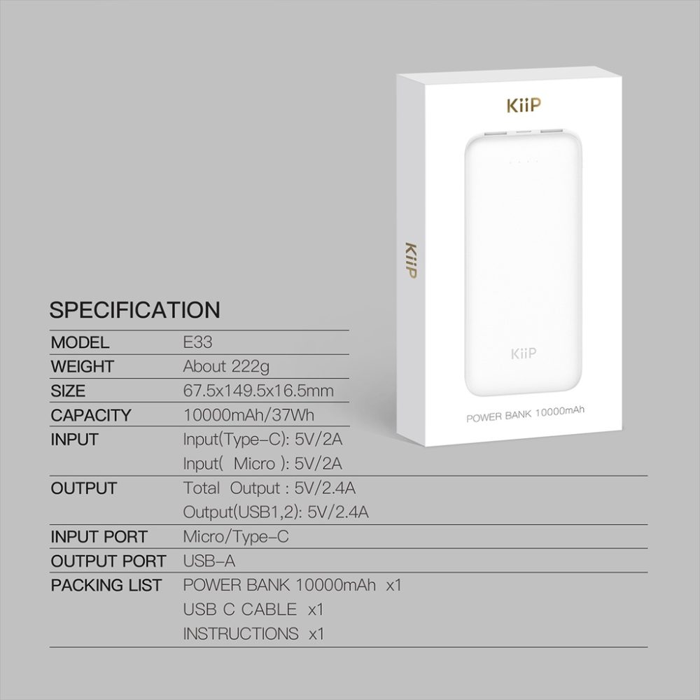 Kiip E33 Powerbank - Image 3