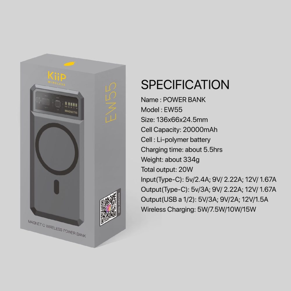 KiiP EW55 Powerbank with MagSafe - Image 3