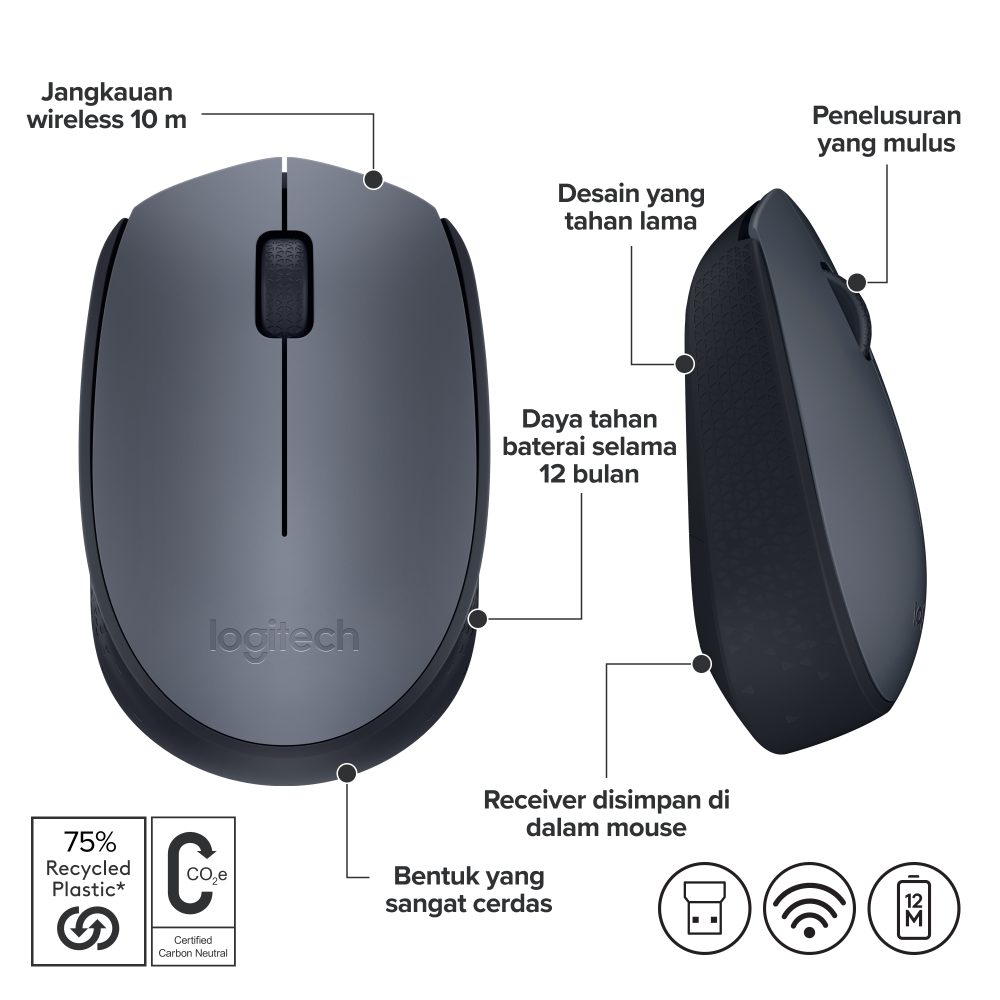 Logitech M171 Mouse - Image 3